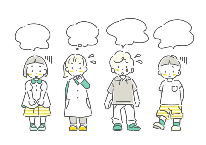 子どものスポーツ障害イラスト
